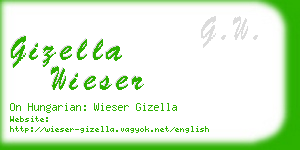 gizella wieser business card